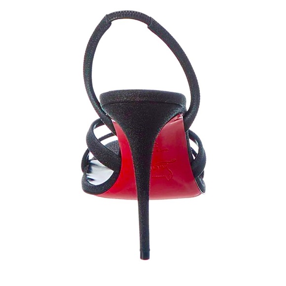 Christian Louboutin Emilie 100 Leather Slingback Sandal Heels Brand New - Picture 3 of 3